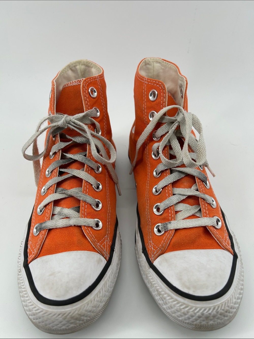 Converse Orange Chuck Taylor Sneakers Men's Size 7 - Picture 3 of 9